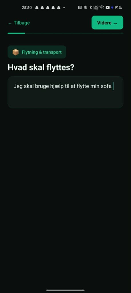 Skriv hvad du har brug for hjælp til